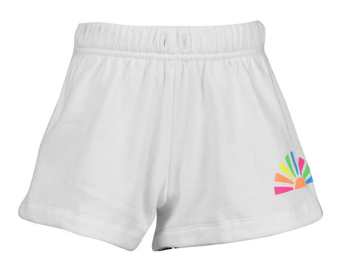 Flowers By Zoe White Sun Multicolor Shorts Or Sweatshirt