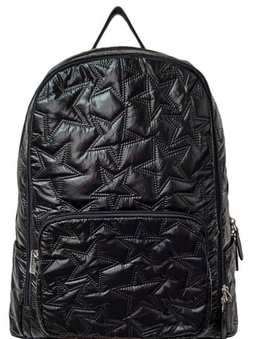 Bari Lynn Black Star Backpack