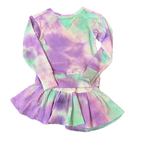 Waffle Tie Dye Purple Multi Skort Or Top