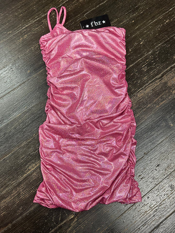 Flowers By Zoe Pink Glitter One Shoulder Ruched Dress | Glamour Girlz Central Highland Park Flowers By Zoe Pink Glitter One Shoulder Ruched Dress | Glamour Girlz Central Highland Park