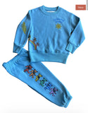 Rowdy Sprout Greatful Dead Rainbow Bears Crewneck Sweatshirt Or Sweatpants Bluest Skies
