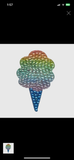 Rainbow Cotton Candy Stickerbean