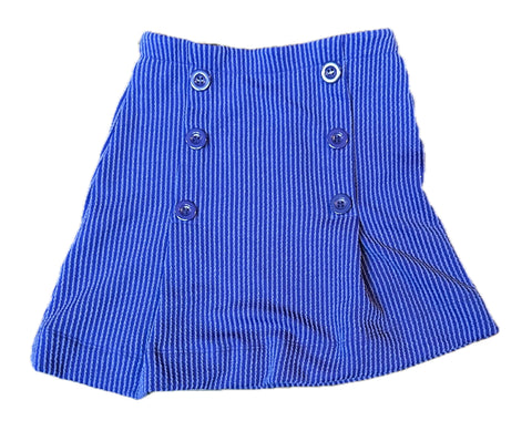 Erge Waved Rib Skirt  Royal