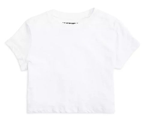Katie J NYC Tween Fearless Cropped Slub Crew