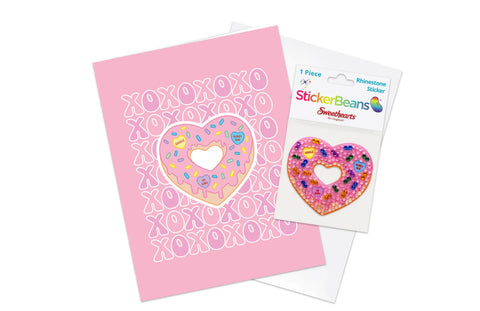 Sweethearts 2 Greeting Card with Rhinestone Stickerbean