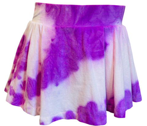 Erge Tie Dyed Tank Or Skort White & Purple