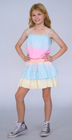Flowers By Zoe Ombre Tassle Tank Dress
