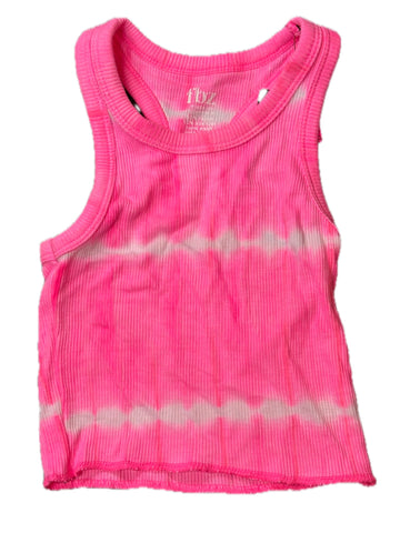 Flowers By Zoe Neon Pink Shorts / White Lines Or Tank