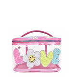 Omg Accessories Clear Daisy Glam Bag