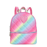 Omg Accessories Heart Ombre Quilted Mini Backpack