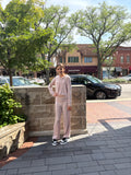 Blush Modal Hacci Hoodie Or Fold Over Wide Leg Pant
