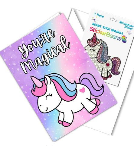 You’re Magical Stickerbean Greeting Card