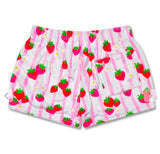 Strawberry Stripes Plush Shorts