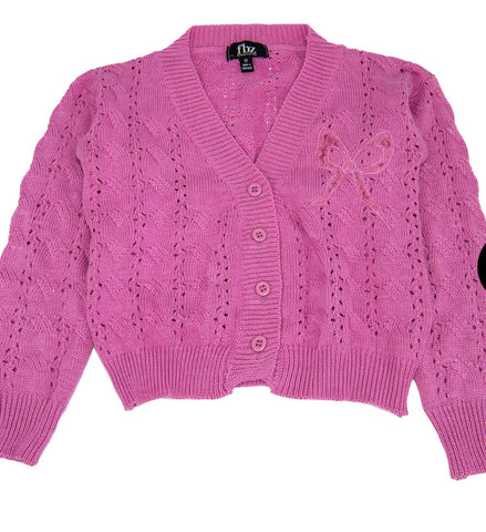 Flowers By Zoe Pink Bow Sweater