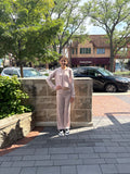 Blush Modal Hacci Hoodie Or Fold Over Wide Leg Pant
