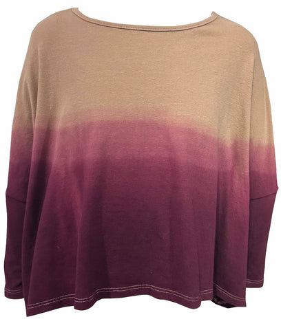 Erge Ombré Mauve Joggers / Or Cropped Oversized Top
