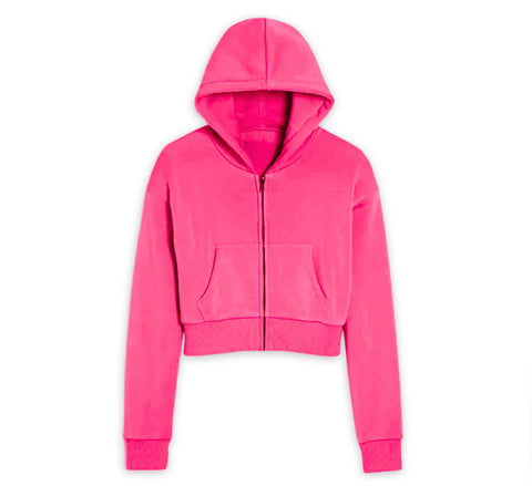 Katie J Tween Dylan Zip Crop Hoodie