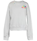 Flowers By Zoe White Sun Multicolor Shorts Or Sweatshirt