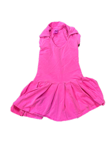Erge Designs Pigment Washed Dress Neon Pink