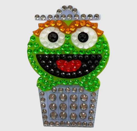 Oscar Rhinestone Sesame Street Stickerbean
