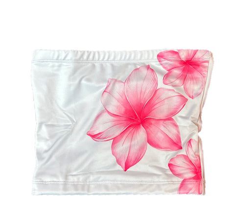 Flowers By Zoe White Tube Top With Big Hibiscus 🌺