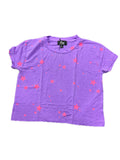 Flowers By Zoe Neon Purple Zip Up Hoodie  With Pink Stars Or Shorts And TShirt