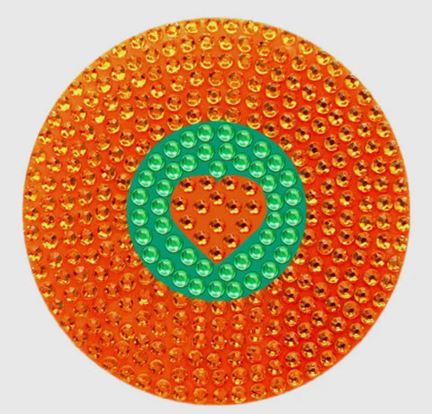 Orange Record Stickerbean