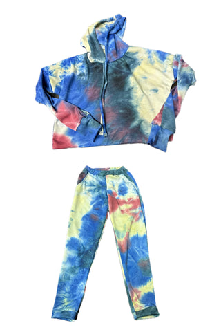 Tie Dye Crop Hoodie Or  Joggers -Glamour Girlz Central