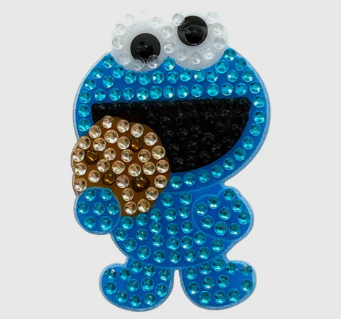 Cookie Monster Rhinestone  Sesame Street Stickerbean