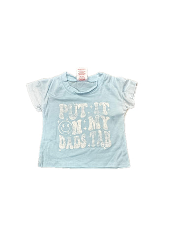 Lux Put It On My Dads Tab T-shirt Baby Blue