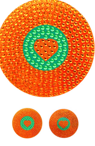 Orange Record Stickerbean