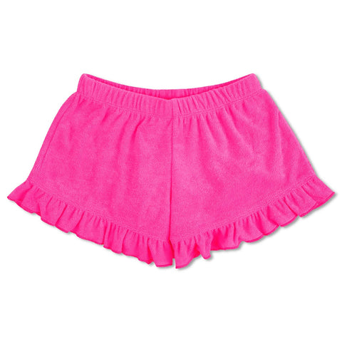 IScream Terry Ruffle Shorts