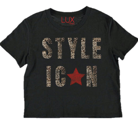 Lux Black Icon  T-Shirt