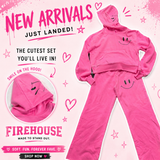 Firehouse Neon Pink Black Smiley Chest Hoodie Or Sweatpants