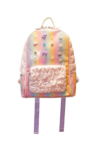 Bari Lynn Ombre Charm Pastel Backpack
