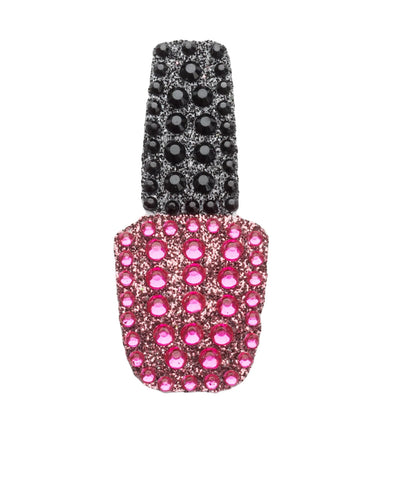 Stickerbean hot pink polish