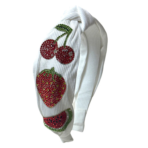 Bari Lynn Crystallized Fruits Knot Headband