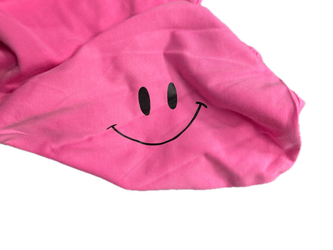 Firehouse Neon Pink Black Smiley Chest Hoodie Or Sweatpants