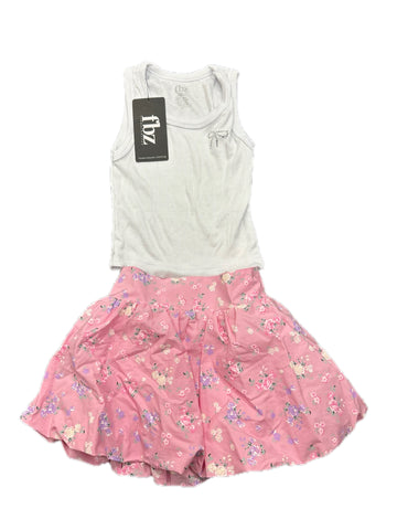 Flowers By Zoe Pink And Purple Floral Skirt