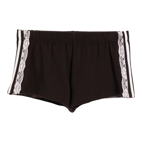 Flowers by Zoe Black with White Lace/Stripes Tank or Shorts