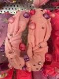 Bari Lynn Cotton Heart Charm Headband