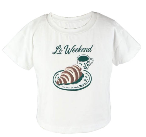 Flowers By Zoe Weekend T-Shirt Or Green French Terry Pant