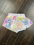Flowers By Zoe Air Brush Neon Smiley Splatter Mesh Short/Tank/Top Or Jacket