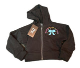 Flowers By Zoe Black Happiness Zip Up Jacket Or Sweatpants