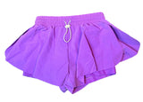 Flowers By Zoe Purple Microfiber Flutter Shorts