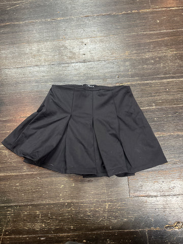 Flowers By Zoe Kickpleat Black Poly Lycra Skirt