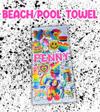 Custom Personalized Name Camp Beach Towels
