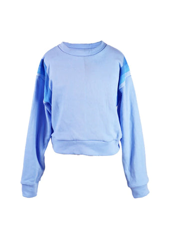 Flowers By Zoe Blue Stripe Sweatshirt or Sweatpants