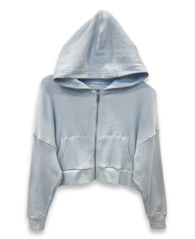 Katie J Brynn Waffle Lounge Pants Or Hoodie Baby Blue