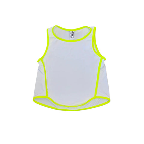 Erge Designs Solid Yoga Combo Tank  Or Skort Neon Yellow Or Neon Pink